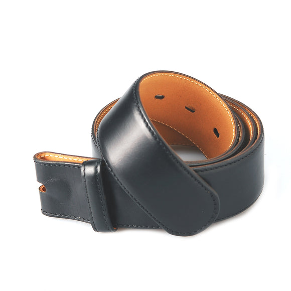 Belt Strap of Saddle Leather with Buttons 50 mm