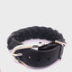 Silver Leather Bracelet PLAIN Buckle