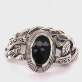 Silver Bracelet Oval Frame