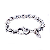 Silver Bracelet PEA CHAIN M with LILY Lock