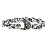 Silver Bracelet PEA CHAIN M with LILY Lock