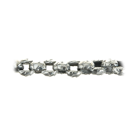 Silver Bracelet Pea Chain DRAGON SCALES
