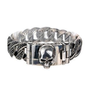 Silver Bracelet SKULL chain M Royal