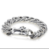Silver Bracelet MALTESE CROSS  Royal chain M