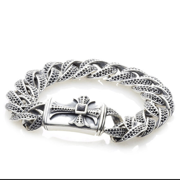 Silver Bracelet MALTESER CROSS  Royal chain M