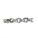 Silver Bracelet Pea Chain XL DRAGON SCALES