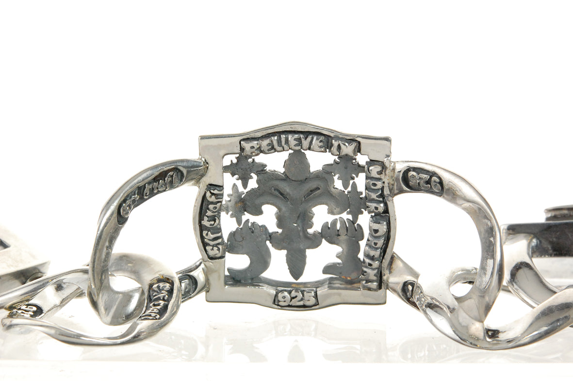 Silver Bracelet BAROQUE and LILY Open