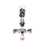 Silver Pendant KNIGHTS CROSS  Body and Stones 30