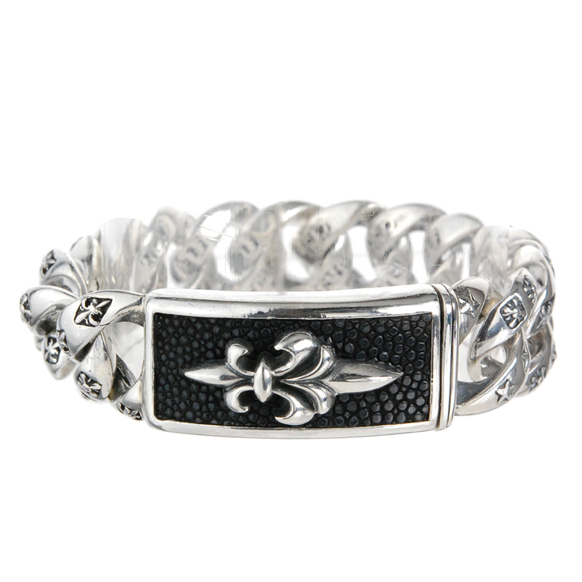 Silberarmband LILY Searay Leder dekorkette L