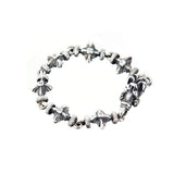 Silver Bracelet Clasplock LILY and MALTESER CROSS