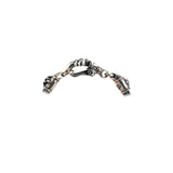Silver Leather Bracelet LILY Clasplock with Lily Tubes 6