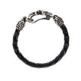 Silver Leather Bracelet LILY with GARDEN AT NIGHT 10