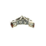 Silver-Leather Bracelet Elfin SUN Lock faceted and METEORITE for 13mm leather
