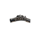 Silver Leather Bracelet LILY Boxlock 22