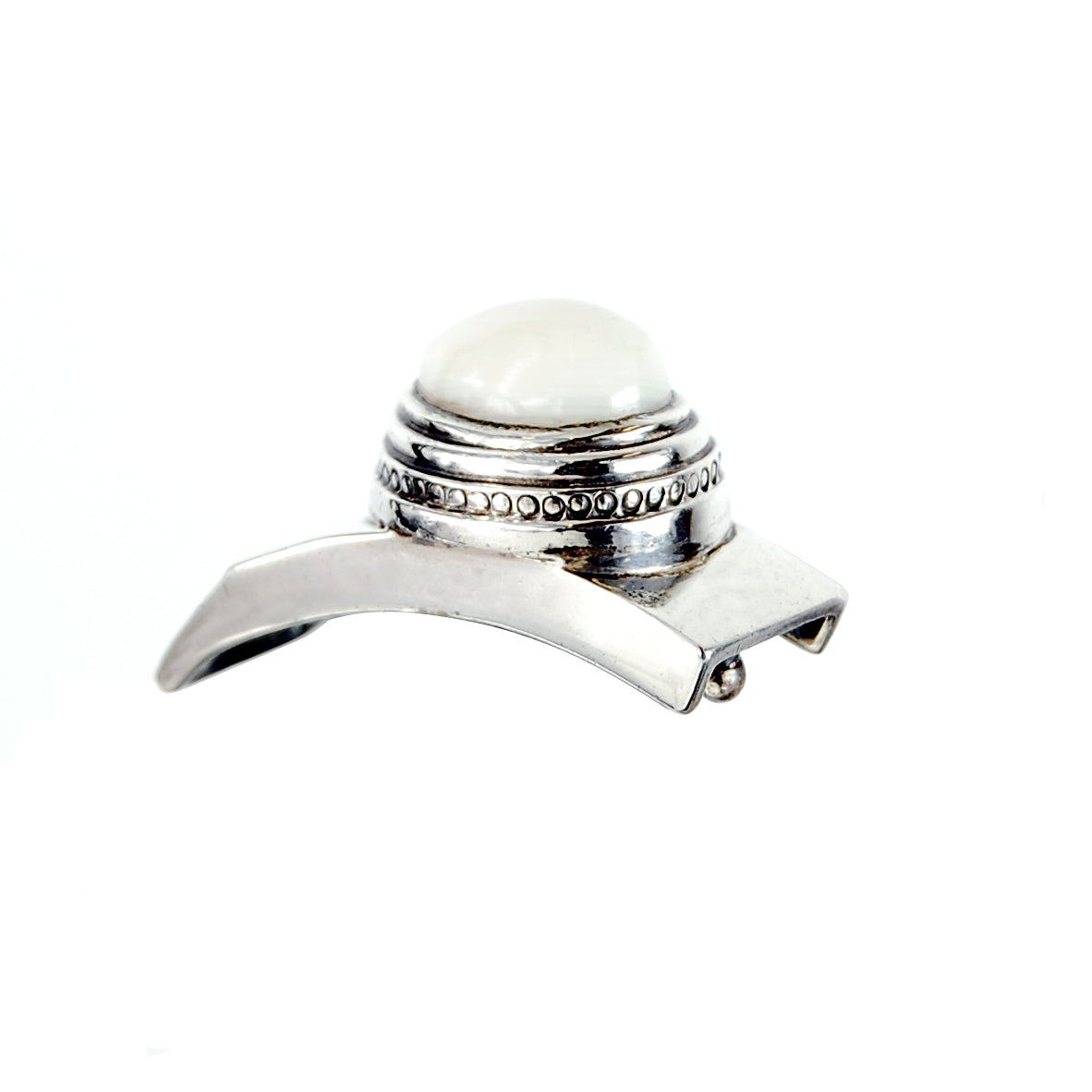 Silver Leather Bracelet Wrap ELFIN PAISLEY with10mm Leatherband
