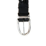 Silver Leather Bracelet PLAIN Buckle