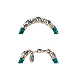 Silber-Lederarmband Fasspyramiden und Karabiner 6