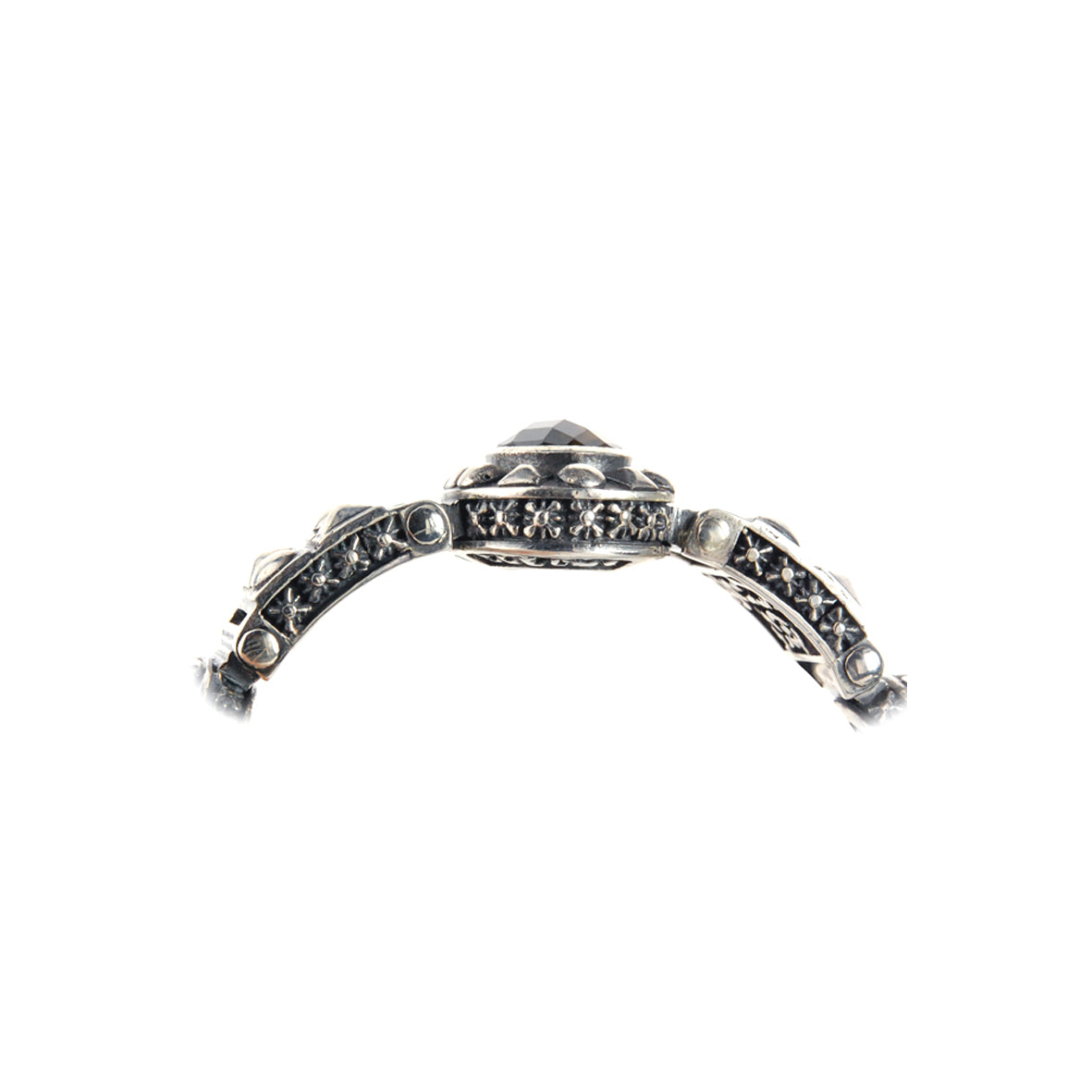 Silver Bracelet PYRAMIDES OVALS and Pyramides Squares