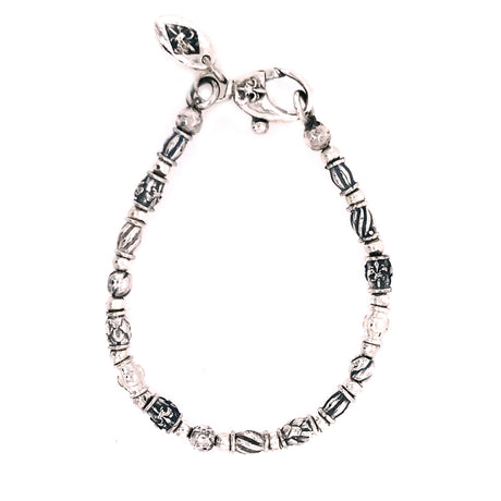 Silver Bracelet Mini TUBES DECOR and Mini Balls