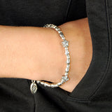 Silberarmband Mini TUBES Rough und Mini STARS