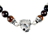 Bracelet beads Three LEOPARD HEADS