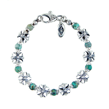 Silver Bracelet Beads and MALTESE CROSSES