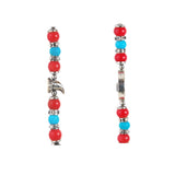 Silver Bracelet Beads DRAGON COIN and Teeth