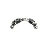 Silver Bracelet S with Mini SKULL s Lobster Claw with SHIELD