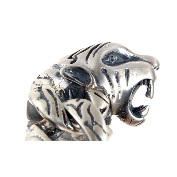 Silver Bracelet TIGER HEAD L and Tiger Links
