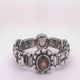 Silver Bracelet PYRAMIDES OVALS and Pyramides Squares