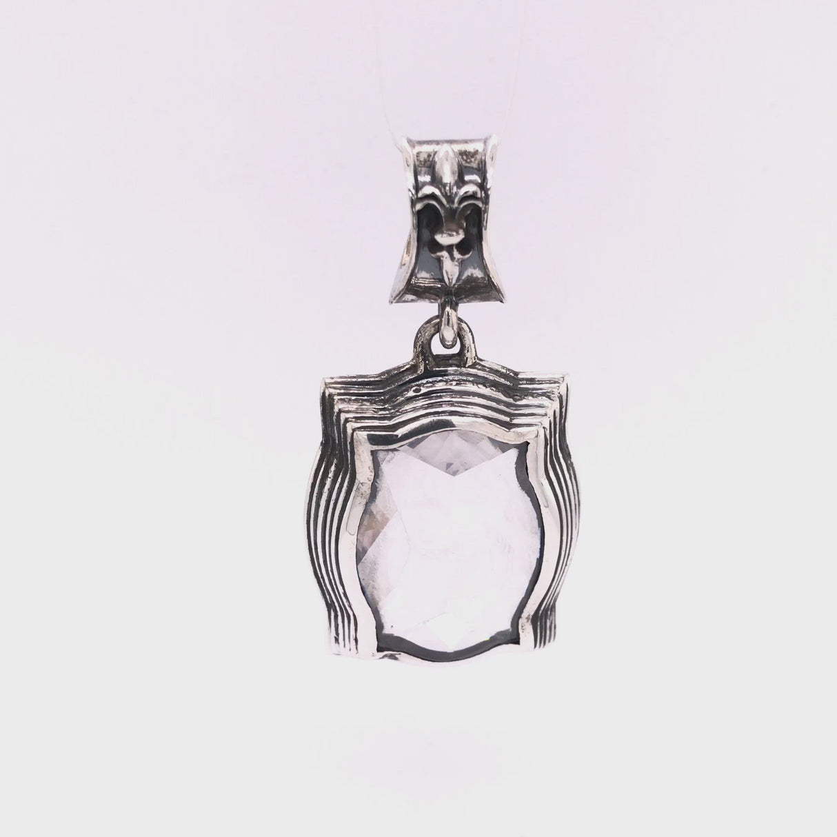 Silver Pendant BAROQUE L