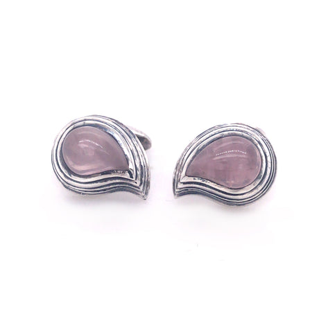 Silver Cufflinks Elfin King PAISLEY