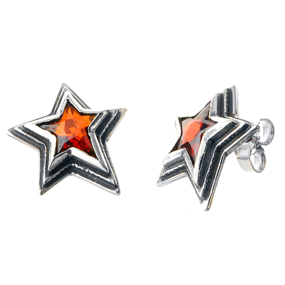 Silver Earpin Shooting Star S