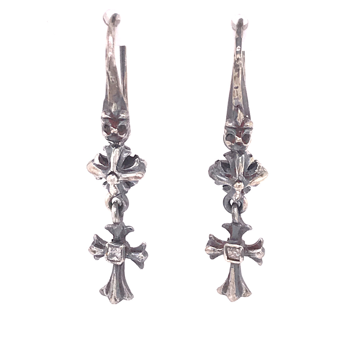 Silver Earhanger SPROUTS CROSS