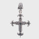 Silberanhänger LILIY Strahlen Kreuz mit PAVE