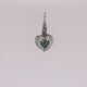 Silver Pendant Elfin Heart Lily hook