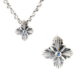 Silver Pendant Greek Cross Body with Hole and MORNING STAR 20
