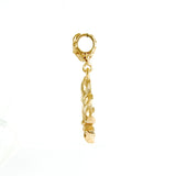 Sllver Pendant LILY  L Plain Facetted