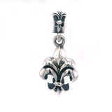 Silver Pendant Lily S Plain 30mm