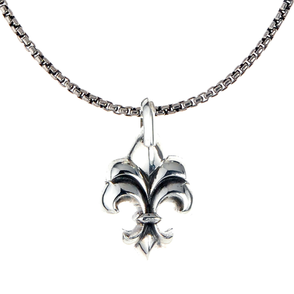 Silver Pendant LILY M Plain with Message