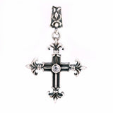 Silver Pendant LILY Beams CROSS