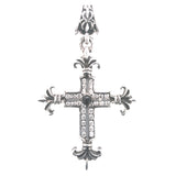 Silberanhänger LILIY Strahlen Kreuz mit PAVE