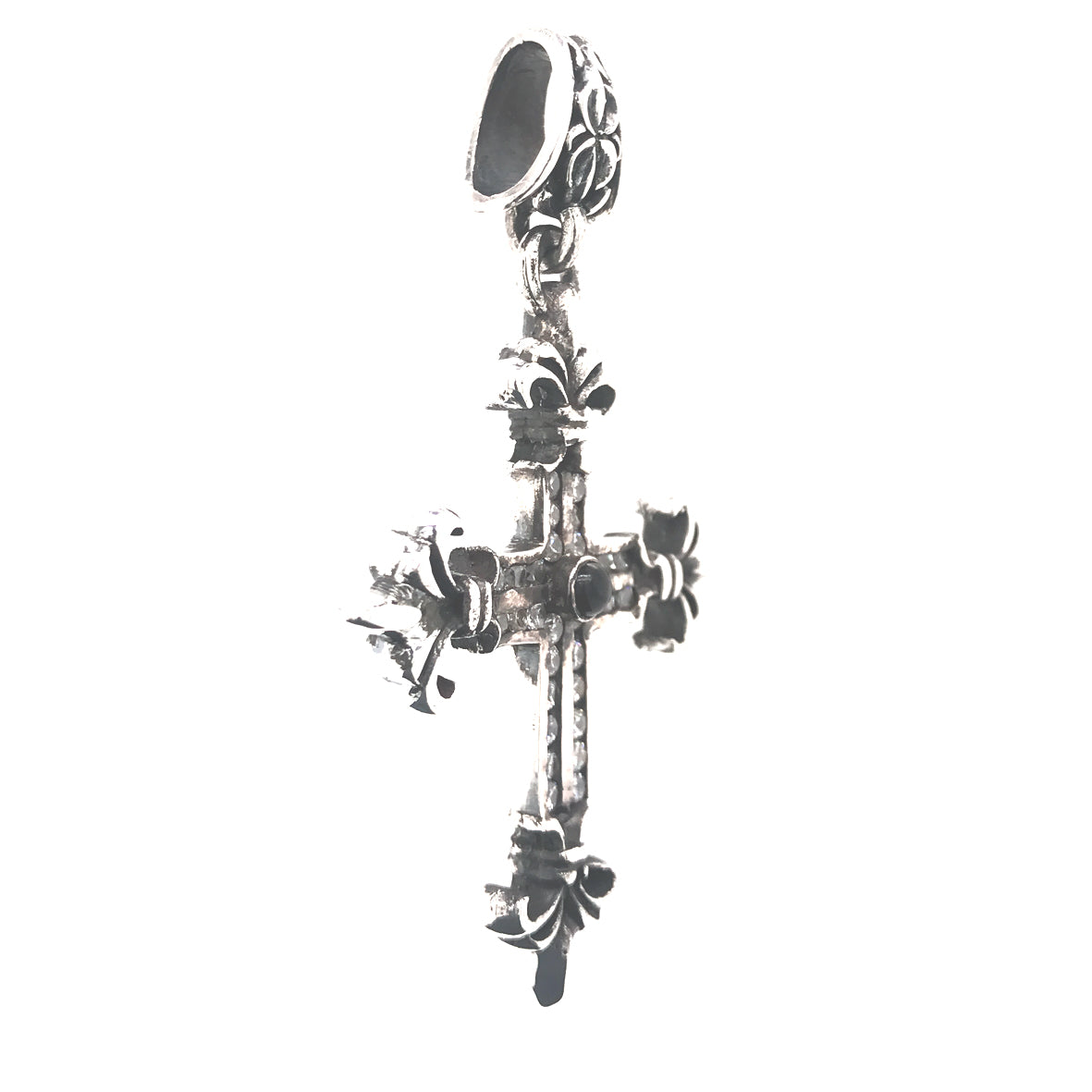 Silberanhänger LILIY Strahlen Kreuz mit PAVE
