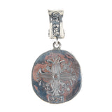 Silver Pendant SHIELD on BELIEVE Coin L