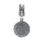 Silver Pendant SHIELD with BELIEVE IN YOUR DREAMS Coin S