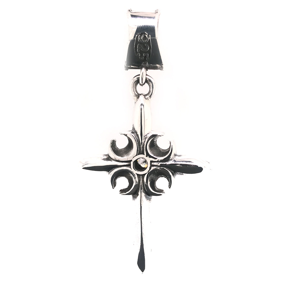 Silver Pendant CRESCENT CROSS