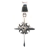 Silver Pendant CRESCENT CROSS