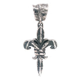 Silver Pendant CROCO LILY M