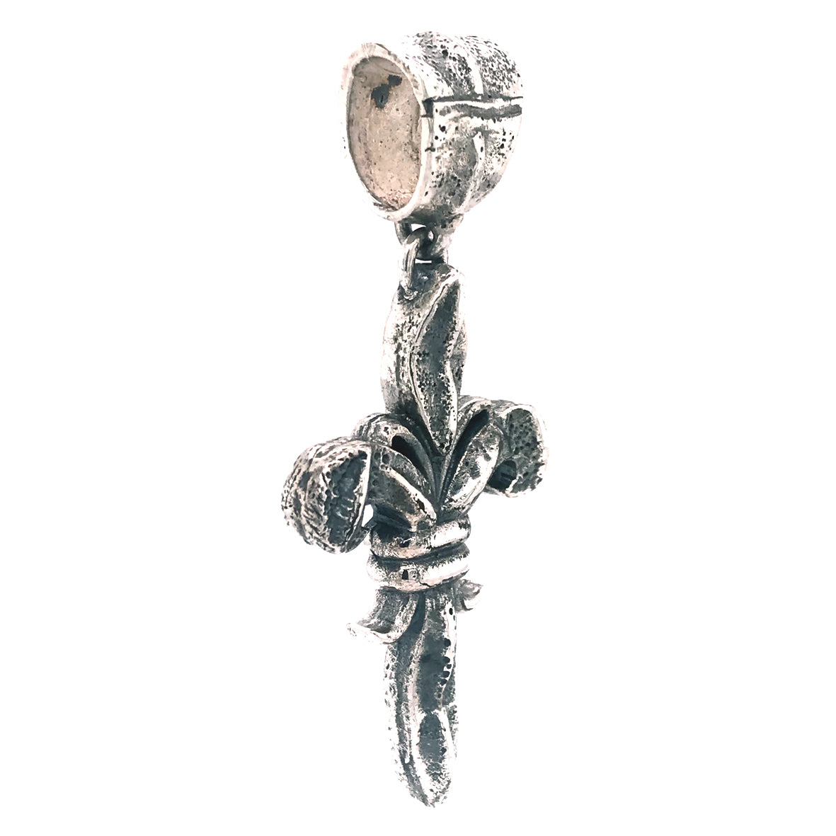 Silver Pendant CROCO LILY M