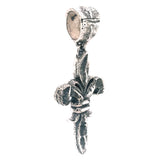 Silver Pendant CROCO LILY M